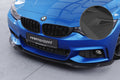 CSR Frontspoiler | Cup-Spoilerlippe mit ABE für BMW 4er (F32/F33/F36) M-Paket CSL736-L Unlackiert roh (Lackierung erforderlich)