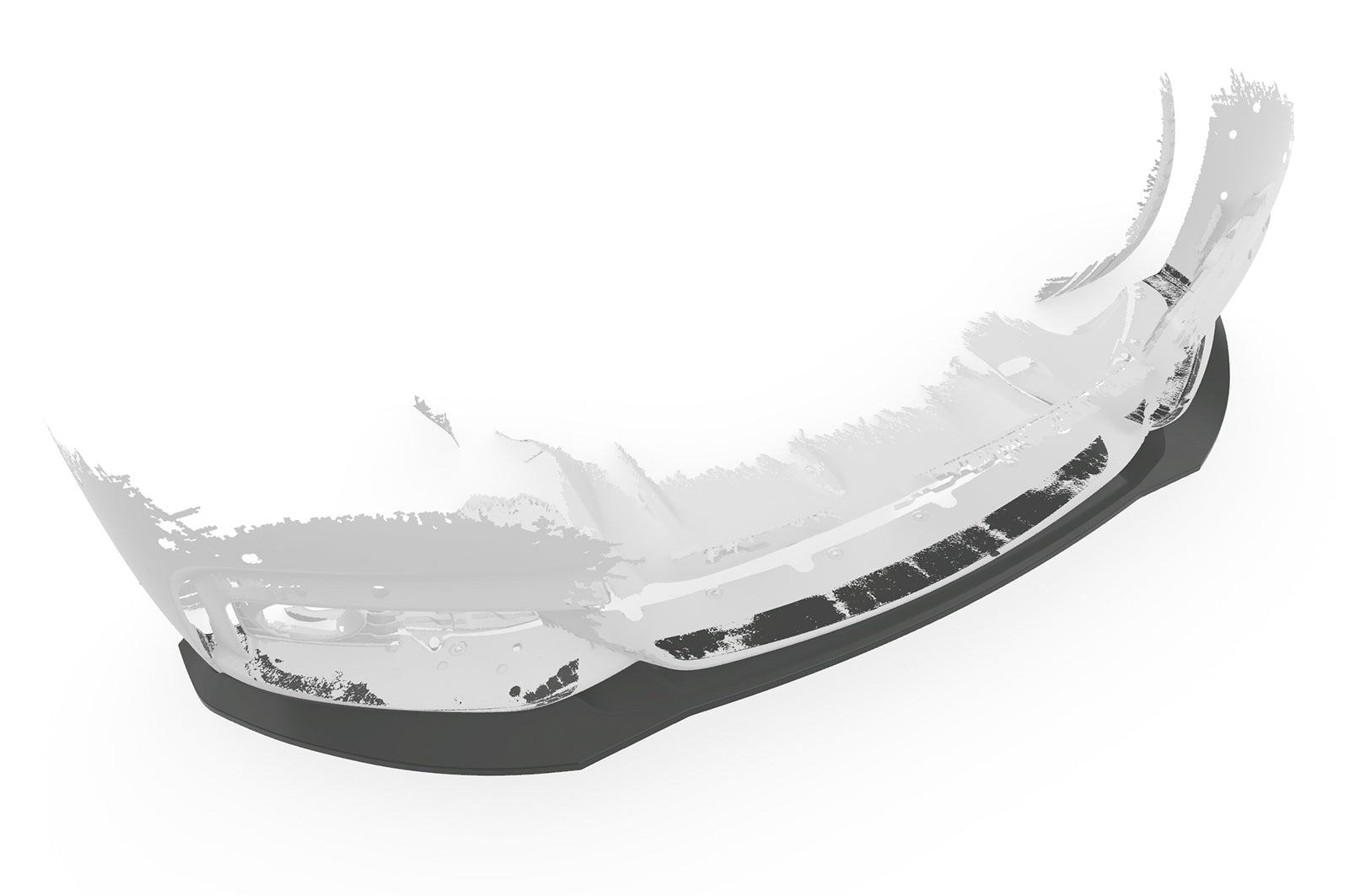 CSR Frontspoiler | Cup-Spoilerlippe mit ABE für BMW 4er (F32/F33/F36) M-Paket CSL736-G Glossy schwarz Hochglanz (keine Lackierung erforderlich)