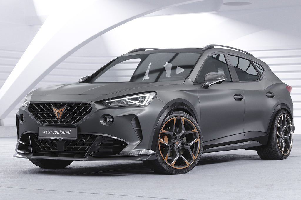 CSR Frontspoiler | Cup-Spoilerlippe mit ABE für Cupra Formentor VZ5 CSL738-G Glossy schwarz Hochglanz (keine Lackierung erforderlich)