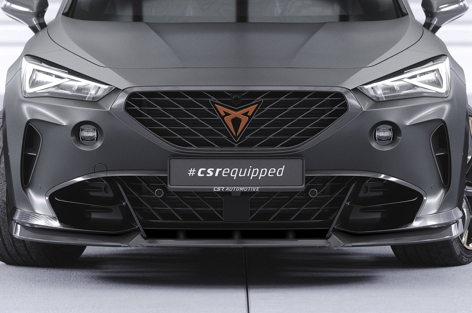 CSR Frontspoiler | Cup-Spoilerlippe mit ABE für Cupra Formentor VZ5 CSL738-G Glossy schwarz Hochglanz (keine Lackierung erforderlich)