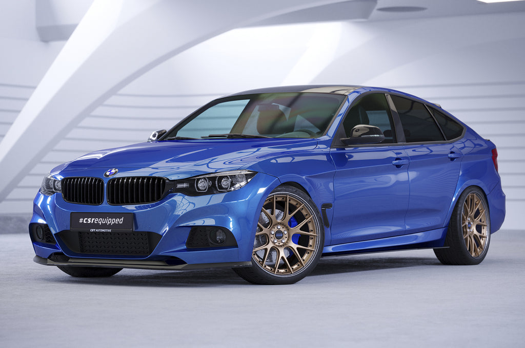 CSR Frontspoiler | Cup-Spoilerlippe mit ABE für BMW 3er F34 Gran Turismo CSL741-G Glossy schwarz Hochglanz (keine Lackierung erforderlich)