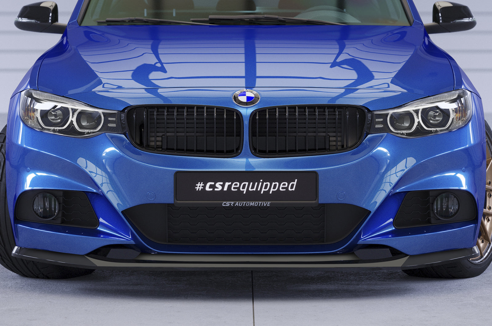 CSR Frontspoiler | Cup-Spoilerlippe mit ABE für BMW 3er F34 Gran Turismo CSL741-G Glossy schwarz Hochglanz (keine Lackierung erforderlich)