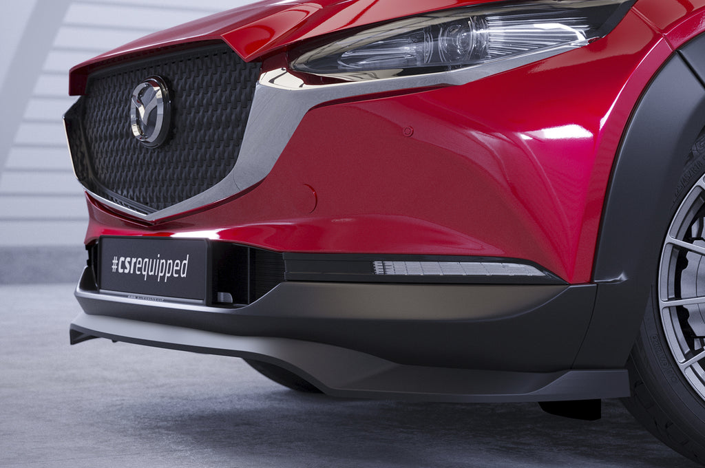 CSR Frontspoiler | Cup-Spoilerlippe mit ABE für Mazda CX-30 CSL742-G Glossy schwarz Hochglanz (keine Lackierung erforderlich)