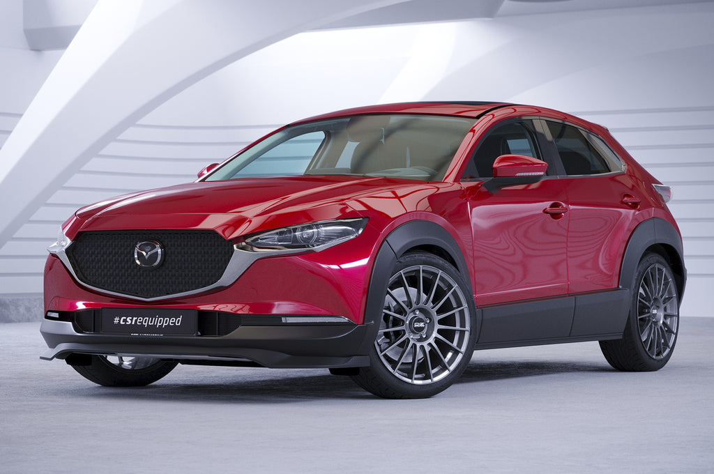 CSR Frontspoiler | Cup-Spoilerlippe mit ABE für Mazda CX-30 CSL742-G Glossy schwarz Hochglanz (keine Lackierung erforderlich)