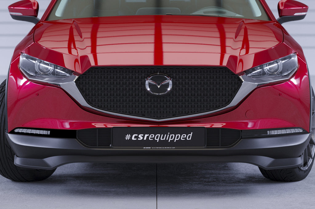 CSR Frontspoiler | Cup-Spoilerlippe mit ABE für Mazda CX-30 CSL742-G Glossy schwarz Hochglanz (keine Lackierung erforderlich)