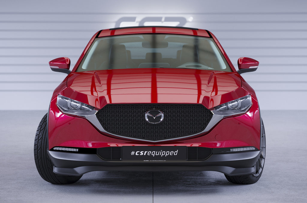 CSR Frontspoiler | Cup-Spoilerlippe mit ABE für Mazda CX-30 CSL742-G Glossy schwarz Hochglanz (keine Lackierung erforderlich)