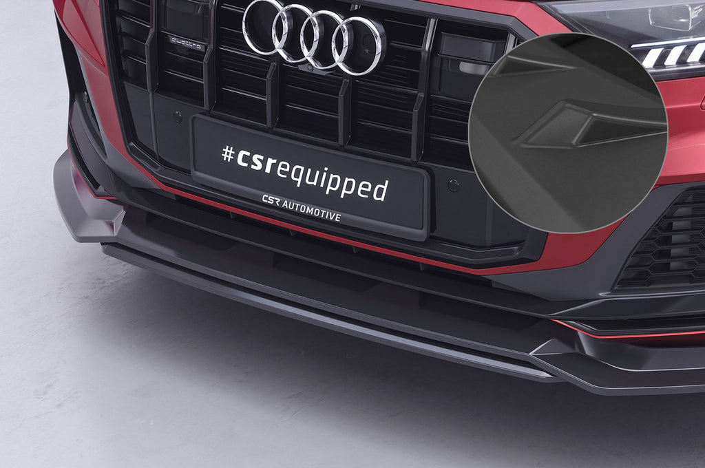 CSR Frontspoiler | Cup-Spoilerlippe mit ABE für Audi Q7 4M S-Line / SQ7 4M CSL748-L Unlackiert roh (Lackierung erforderlich)