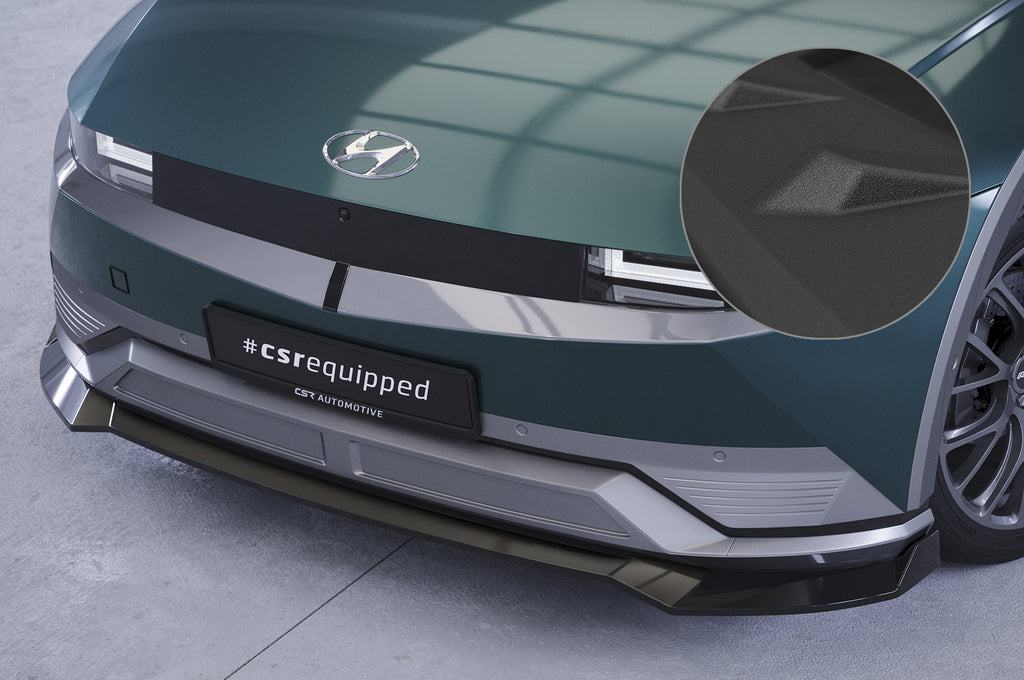CSR Frontspoiler | Cup-Spoilerlippe mit ABE für Hyundai Ioniq 5 CSL750-S Strukturiert schwarz matt (keine Lackierung erforderlich)