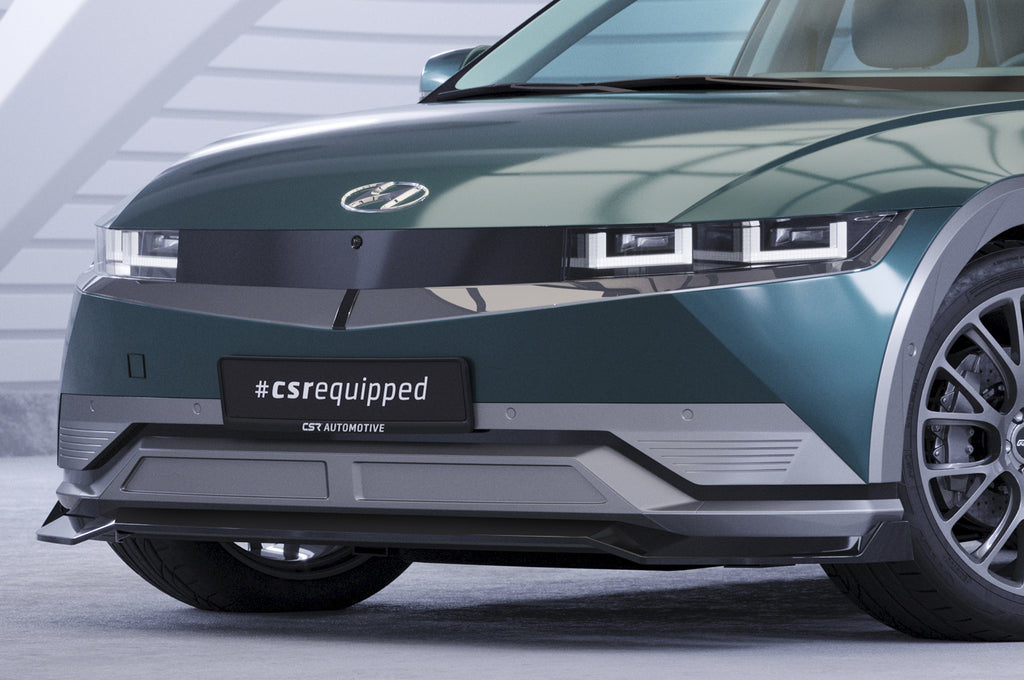 CSR Frontspoiler | Cup-Spoilerlippe mit ABE für Hyundai Ioniq 5 CSL750-S Strukturiert schwarz matt (keine Lackierung erforderlich)