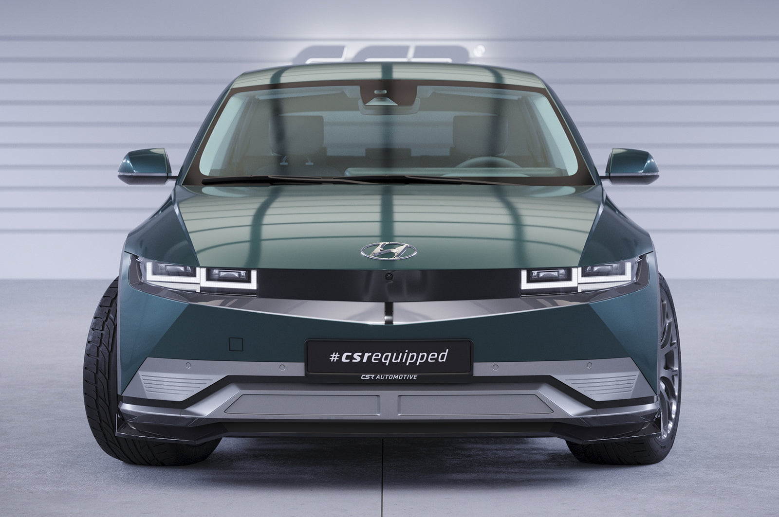 CSR Frontspoiler | Cup-Spoilerlippe mit ABE für Hyundai Ioniq 5 CSL750-S Strukturiert schwarz matt (keine Lackierung erforderlich)