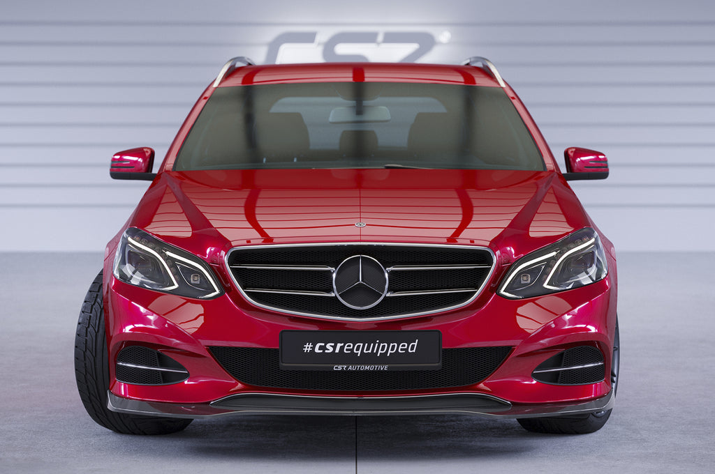 CSR Frontspoiler | Cup-Spoilerlippe mit ABE für Mercedes-Benz E-Klasse (W212/S212) CSL751-G Glossy schwarz Hochglanz (keine Lackierung erforderlich)