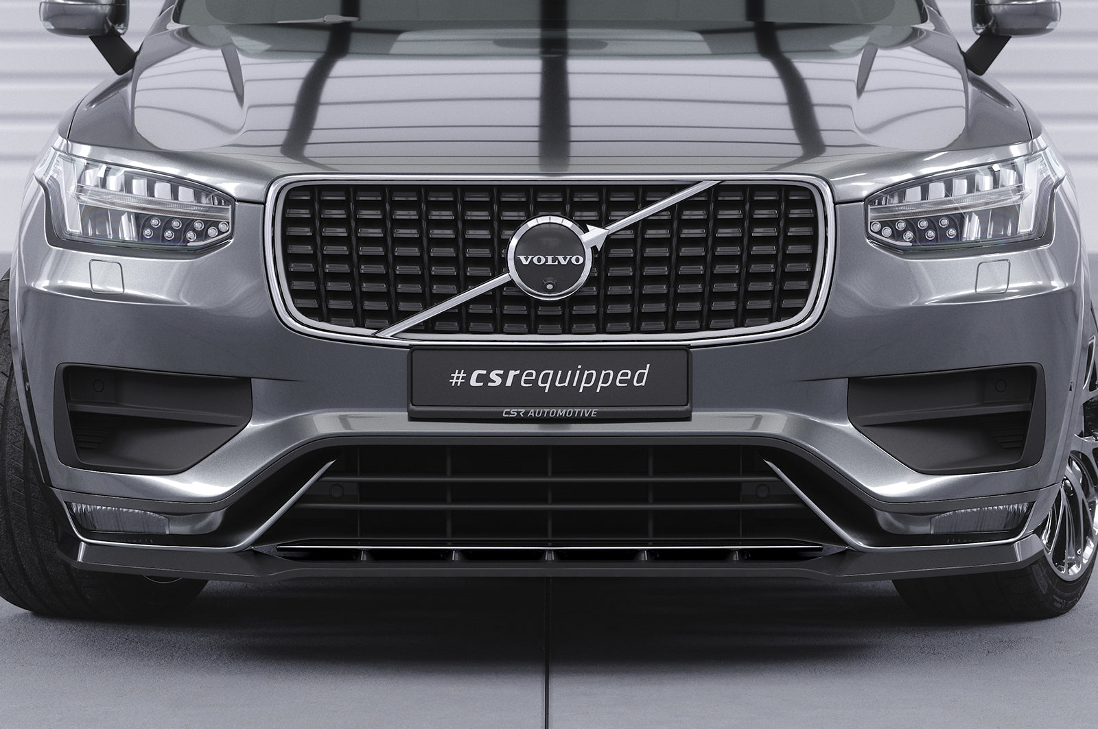 CSR Frontspoiler | Cup-Spoilerlippe mit ABE für Volvo XC 90 (2. Gen) CSL752-C Carbon Look Hochglanz (keine Lackierung erforderlich)