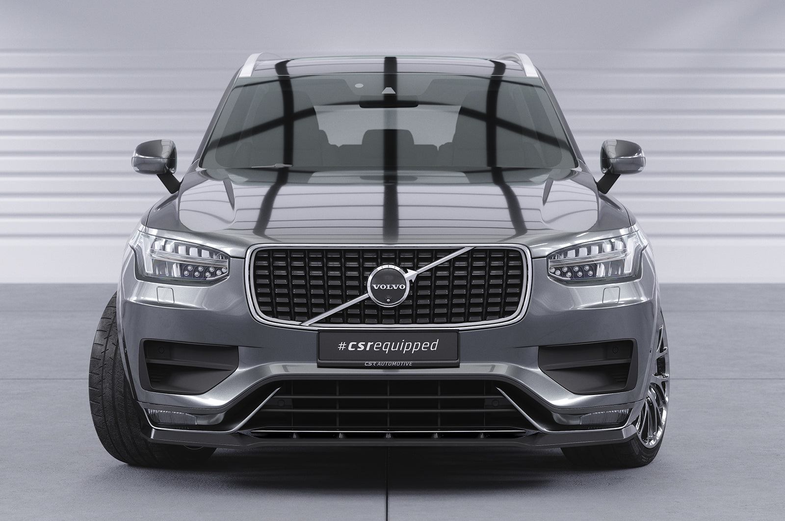 CSR Frontspoiler | Cup-Spoilerlippe mit ABE für Volvo XC 90 (2. Gen) CSL752-C Carbon Look Hochglanz (keine Lackierung erforderlich)