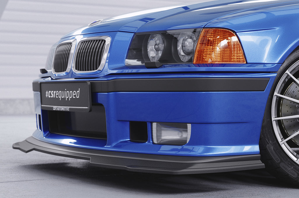 CSR Frontspoiler | Cup-Spoilerlippe mit ABE für BMW 3er E36 CSL755-S Strukturiert schwarz matt (keine Lackierung erforderlich)