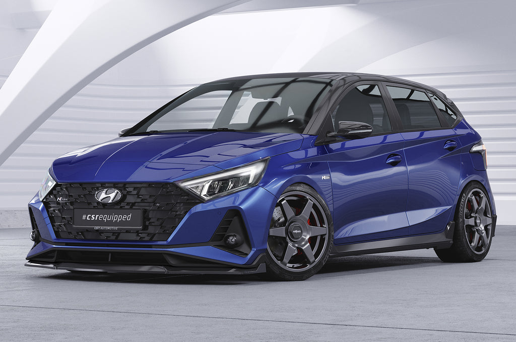 CSR Frontspoiler | Cup-Spoilerlippe mit ABE für Hyundai I20 (BC3) N / N-Line CSL756-L Unlackiert roh (Lackierung erforderlich)