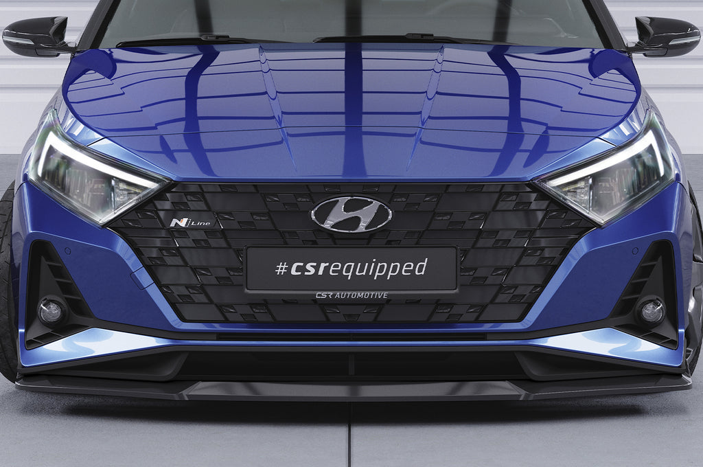 CSR Frontspoiler | Cup-Spoilerlippe mit ABE für Hyundai I20 (BC3) N / N-Line CSL756-L Unlackiert roh (Lackierung erforderlich)