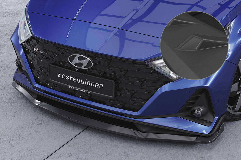 CSR Frontspoiler | Cup-Spoilerlippe mit ABE für Hyundai I20 (BC3) N / N-Line CSL756-L Unlackiert roh (Lackierung erforderlich)