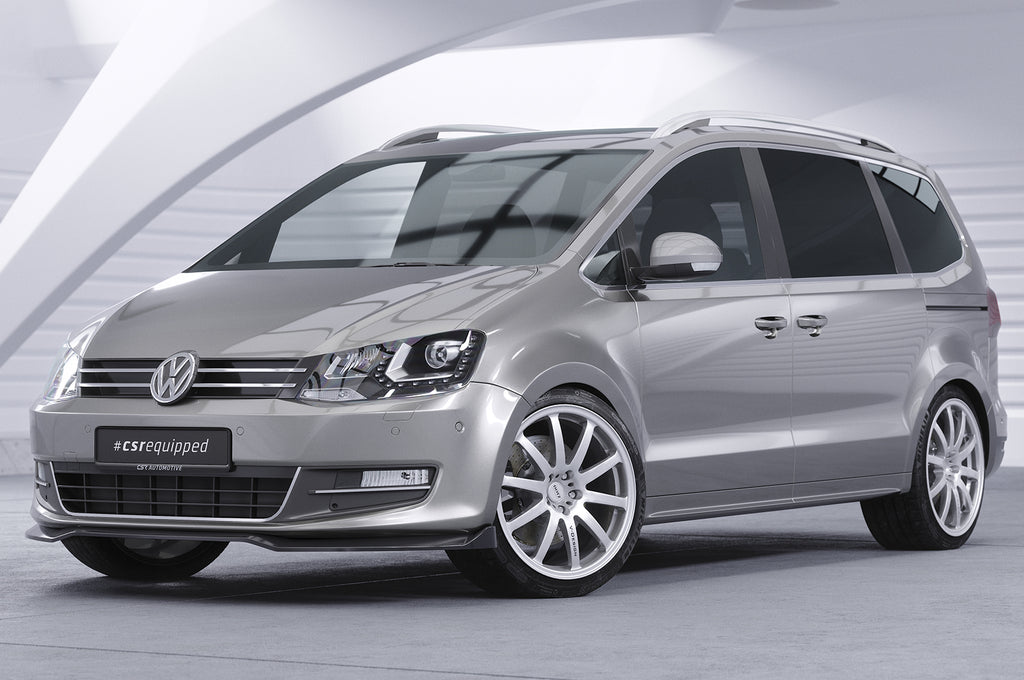 CSR Frontspoiler | Cup-Spoilerlippe mit ABE für VW Sharan 2 (7N) CSL757-S Strukturiert schwarz matt (keine Lackierung erforderlich)