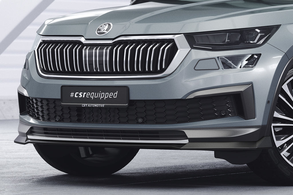CSR Frontspoiler | Cup-Spoilerlippe mit ABE für Skoda Kodiaq CSL759-L Unlackiert roh (Lackierung erforderlich)