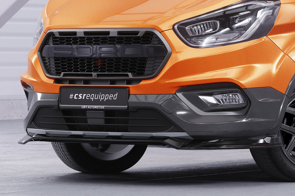 CSR Frontspoiler | Cup-Spoilerlippe mit ABE für Ford Tourneo Custom Active CSL762-L Unlackiert roh (Lackierung erforderlich)