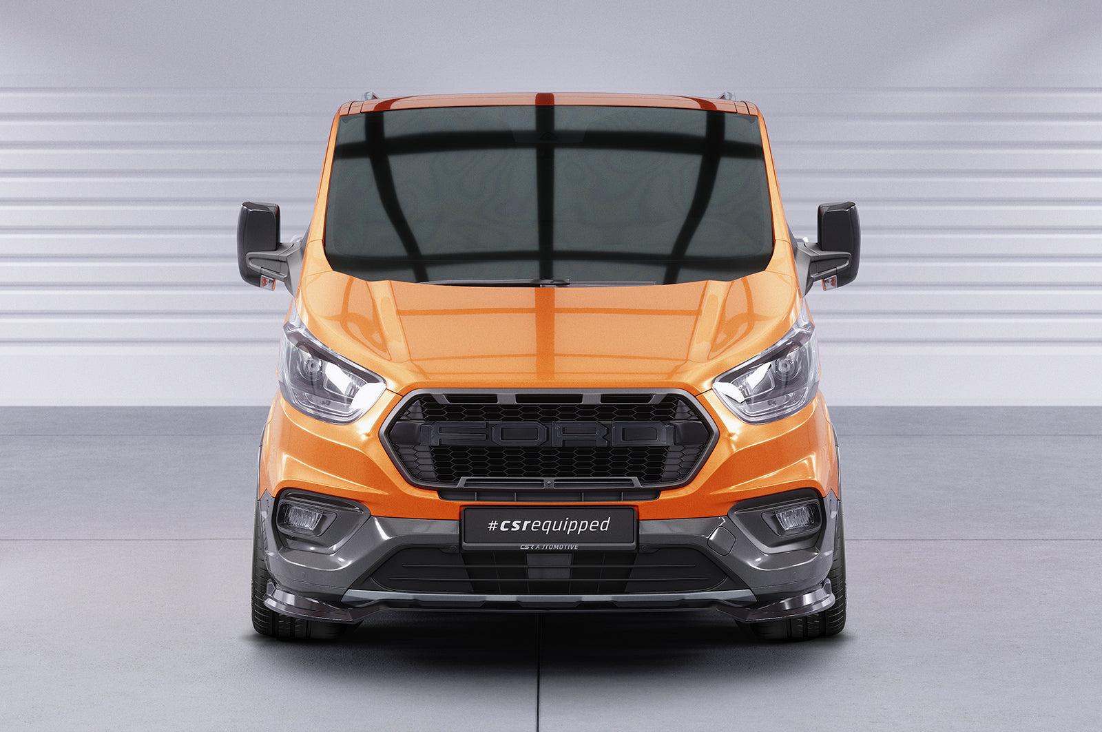 CSR Frontspoiler | Cup-Spoilerlippe mit ABE für Ford Tourneo Custom Active CSL762-L Unlackiert roh (Lackierung erforderlich)
