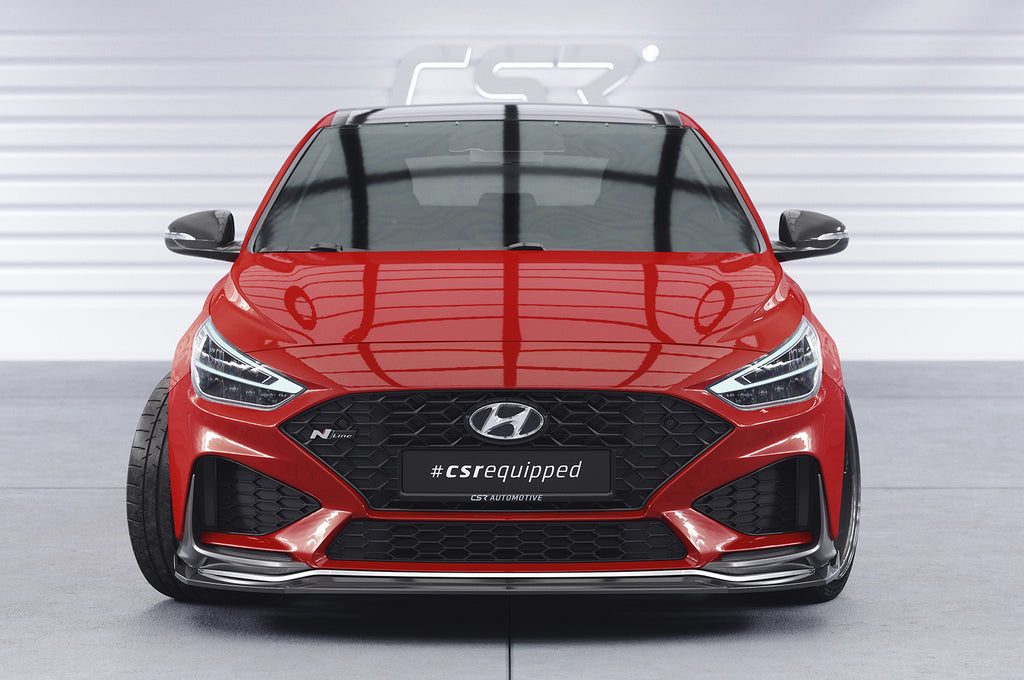 CSR Frontspoiler | Cup-Spoilerlippe mit ABE für Hyundai I30 (PD) N / N-Line CSL763-G Glossy schwarz Hochglanz (keine Lackierung erforderlich)