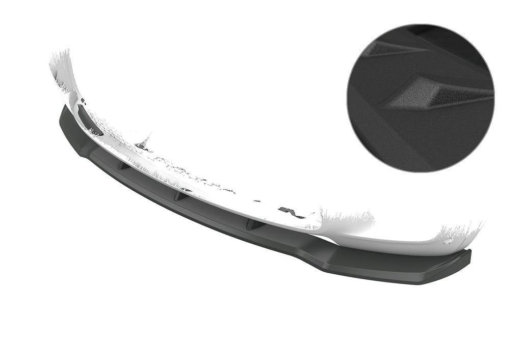 CSR Frontspoiler | Cup-Spoilerlippe mit ABE für BMW X5 E70 CSL764-S Strukturiert schwarz matt (keine Lackierung erforderlich)