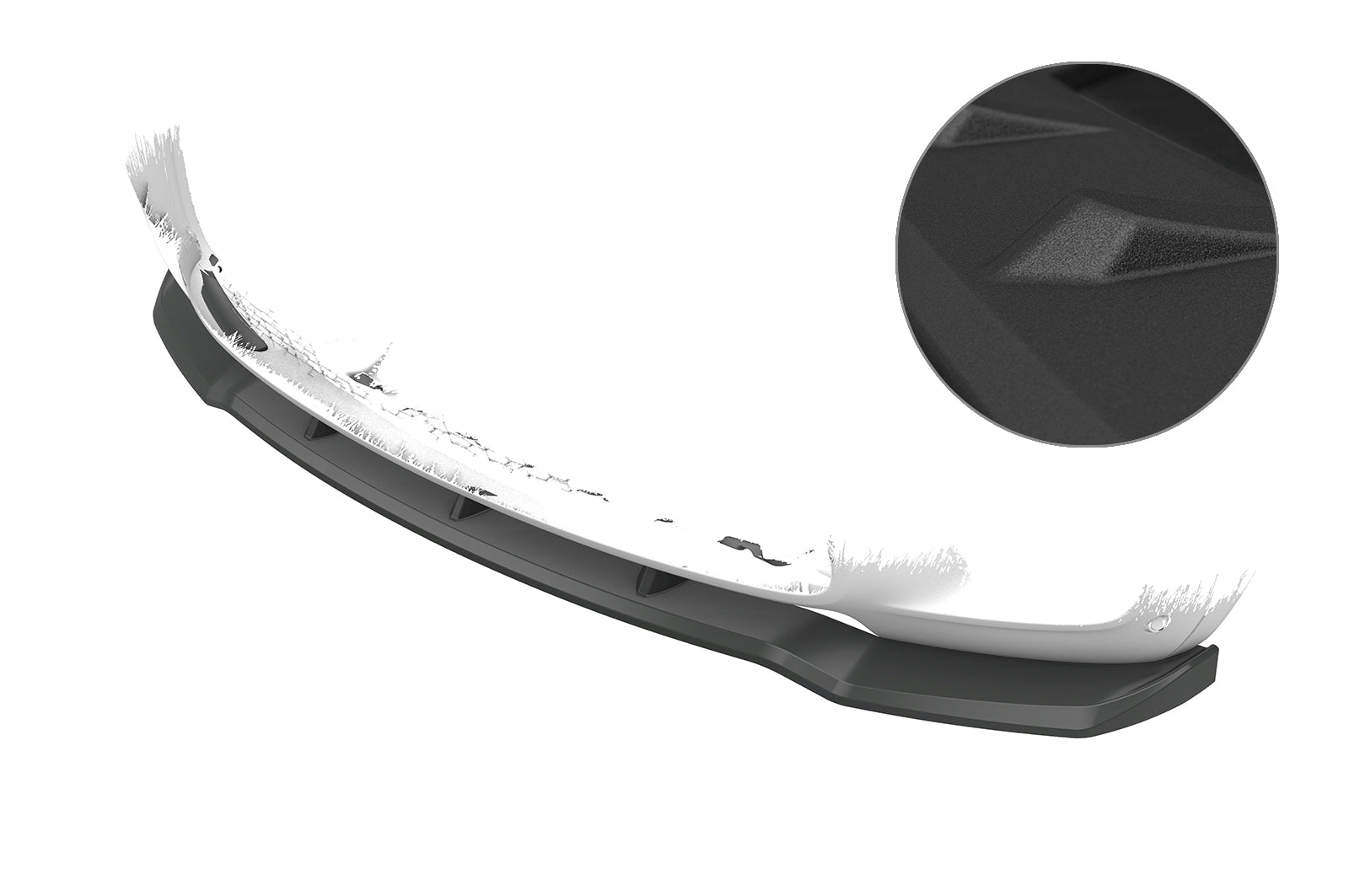 CSR Frontspoiler | Cup-Spoilerlippe mit ABE für BMW X5 E70 CSL764-S Strukturiert schwarz matt (keine Lackierung erforderlich)