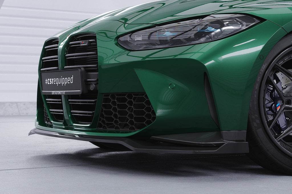 CSR Frontspoiler | Cup-Spoilerlippe mit ABE für BMW M3 (G80/G81) / M4 (G82/G83) CSL769-G Glossy schwarz Hochglanz (keine Lackierung erforderlich)