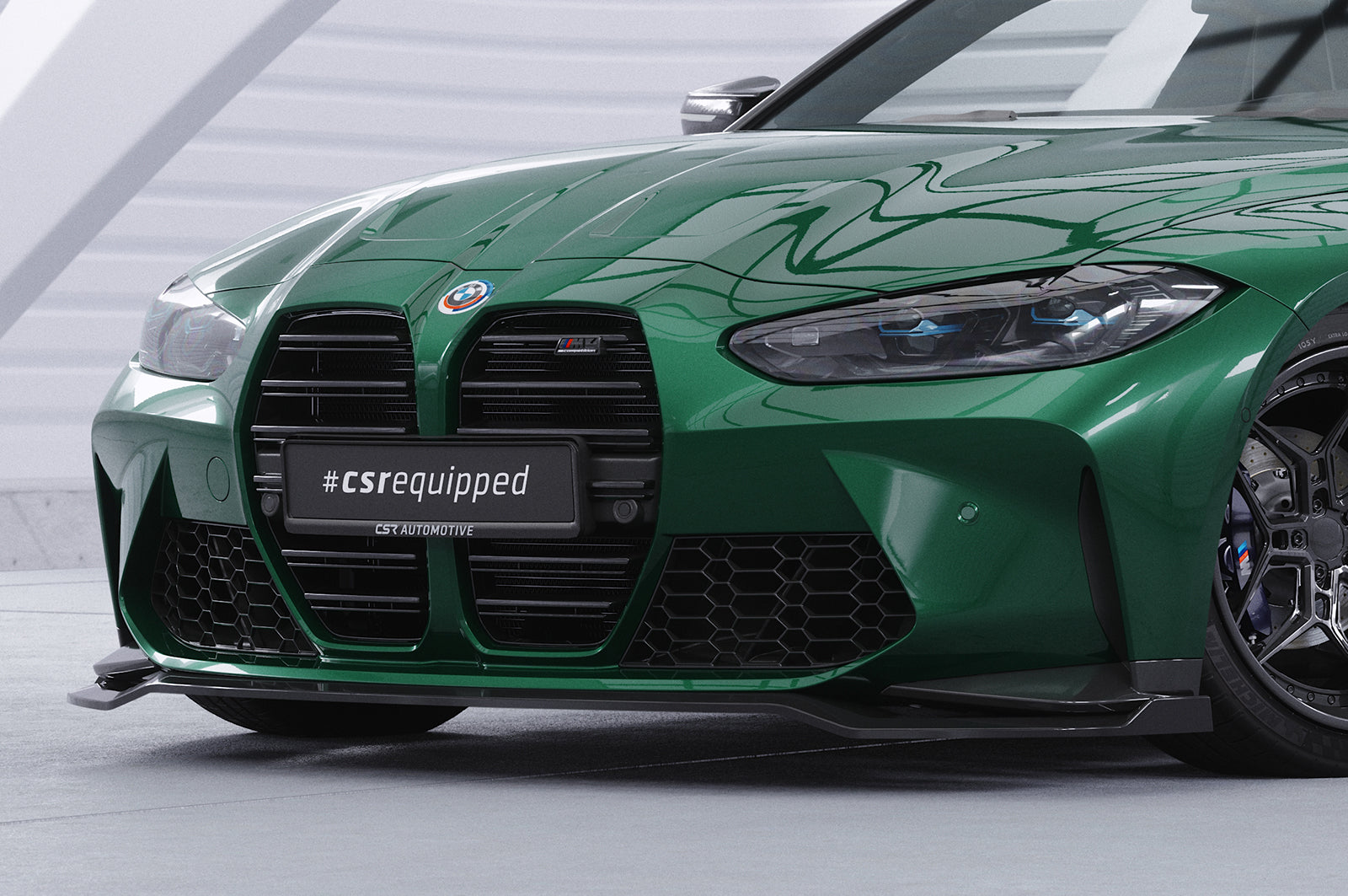 CSR Frontspoiler | Cup-Spoilerlippe mit ABE für BMW M3 (G80/G81) / M4 (G82/G83) CSL769-L Unlackiert roh (Lackierung erforderlich)
