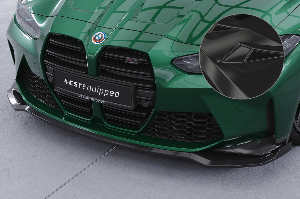 CSR Frontspoiler | Cup-Spoilerlippe mit ABE für BMW M3 (G80/G81) / M4 (G82/G83) CSL769-G Glossy schwarz Hochglanz (keine Lackierung erforderlich)