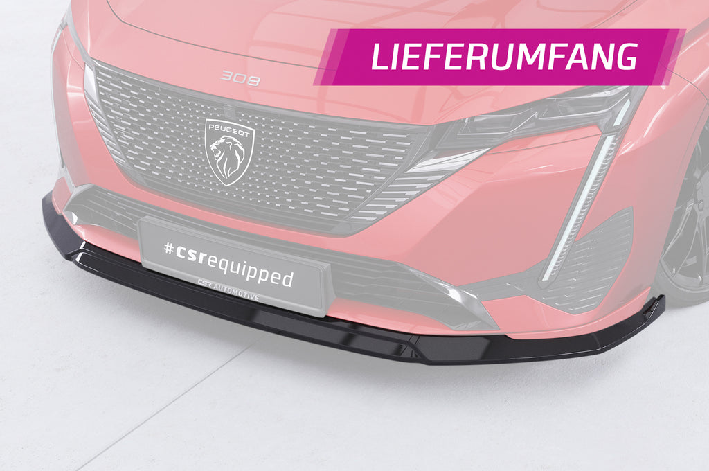 CSR Frontspoiler | Cup-Spoilerlippe mit ABE für Peugeot 308 (P51) GT CSL772