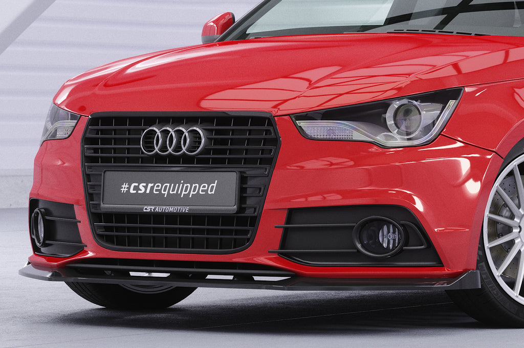 CSR Frontspoiler | Cup-Spoilerlippe mit ABE für Audi A1 (8X) S-Line CSL773-L Unlackiert roh (Lackierung erforderlich)