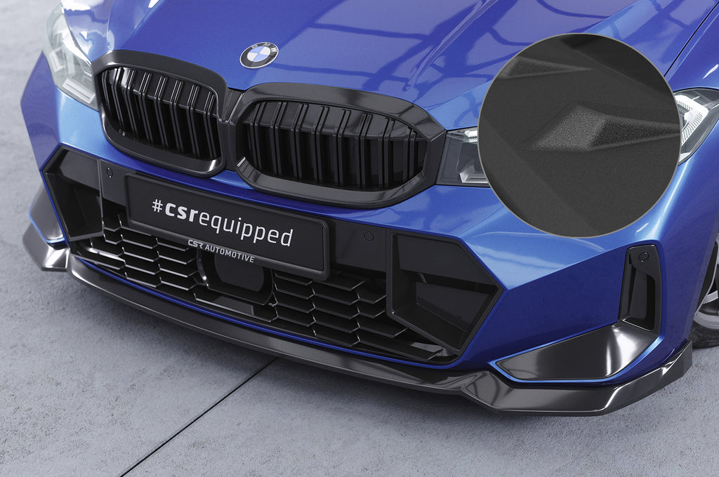 CSR Frontspoiler | Cup-Spoilerlippe mit ABE für BMW 3er G20 / G21 CSL778-S Strukturiert schwarz matt (keine Lackierung erforderlich)