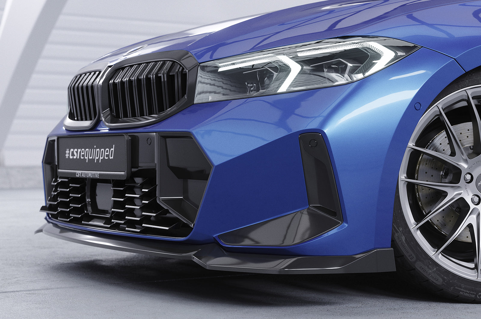 CSR Frontspoiler | Cup-Spoilerlippe mit ABE für BMW 3er G20 / G21 CSL778-G Glossy schwarz Hochglanz (keine Lackierung erforderlich)