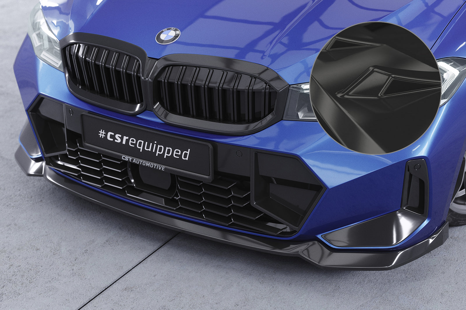 CSR Frontspoiler | Cup-Spoilerlippe mit ABE für BMW 3er G20 / G21 CSL778-G Glossy schwarz Hochglanz (keine Lackierung erforderlich)