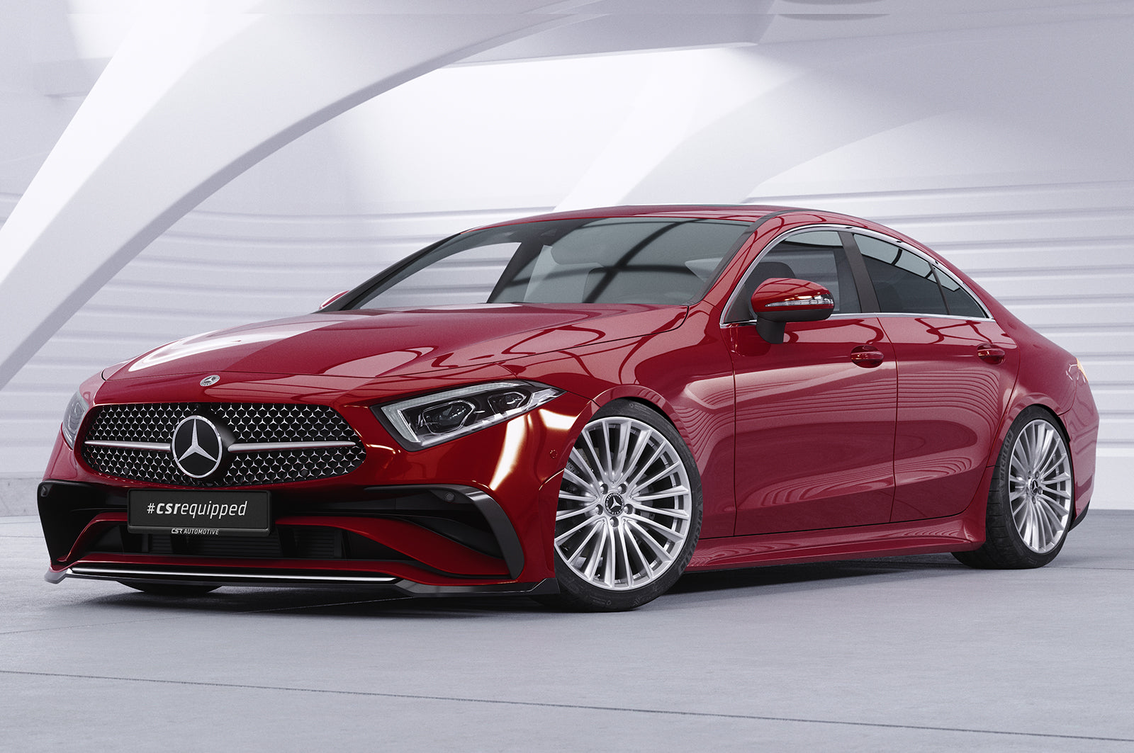CSR Frontspoiler | Cup-Spoilerlippe mit ABE für Mercedes-Benz CSL (C257) CSL779-L Unlackiert roh (Lackierung erforderlich)