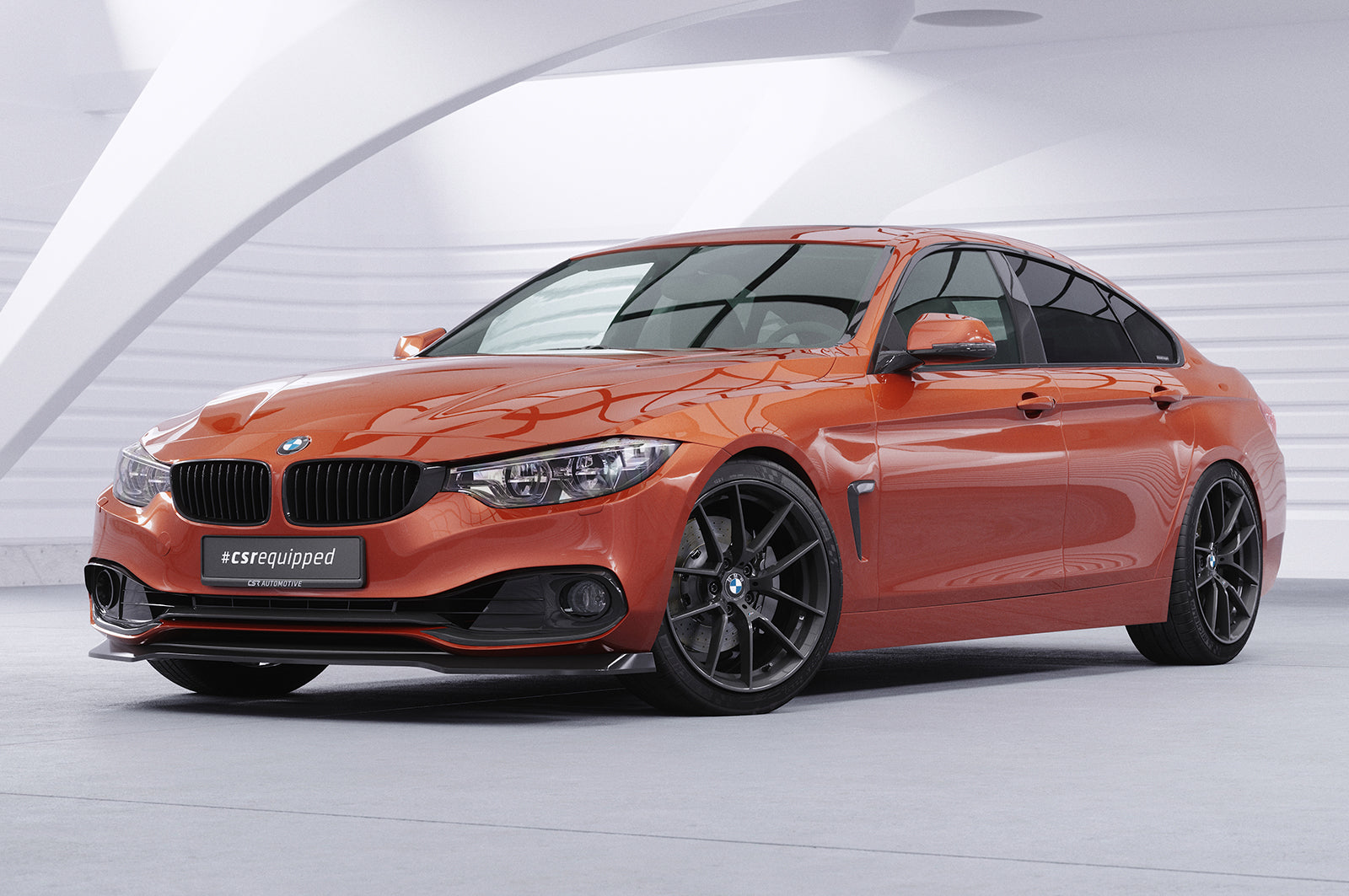 CSR Frontspoiler | Cup-Spoilerlippe mit ABE für BMW 4er F36 Gran Coupe CSL781-L Unlackiert roh (Lackierung erforderlich)
