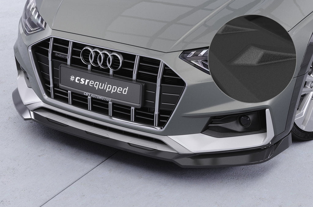 CSR Frontspoiler | Cup-Spoilerlippe mit ABE für Audi A4 B9 (Typ 8W) Allroad CSL783-S Strukturiert schwarz matt (keine Lackierung erforderlich)
