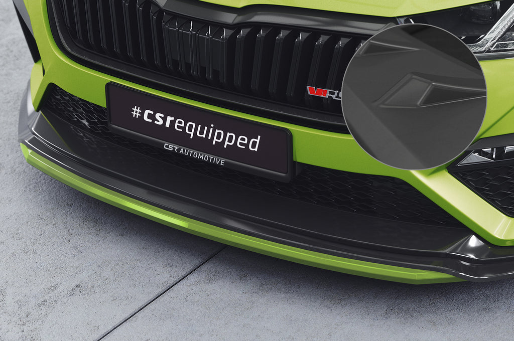 CSR Frontspoiler | Cup-Spoilerlippe mit ABE für Skoda Octavia 4 RS CSL784-L Unlackiert roh (Lackierung erforderlich)