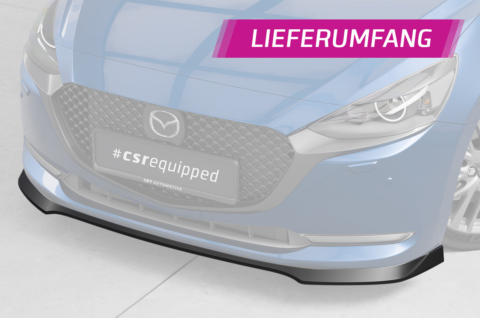 CSR Frontspoiler | Cup-Spoilerlippe mit ABE für Mazda 2 (Typ DJ) CSL789