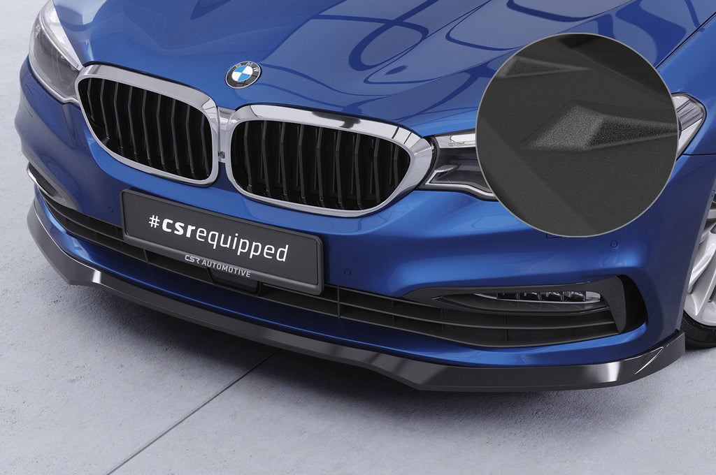 CSR Frontspoiler | Cup-Spoilerlippe mit ABE für BMW 5er G30 / G31 CSL791-S Strukturiert schwarz matt (keine Lackierung erforderlich)