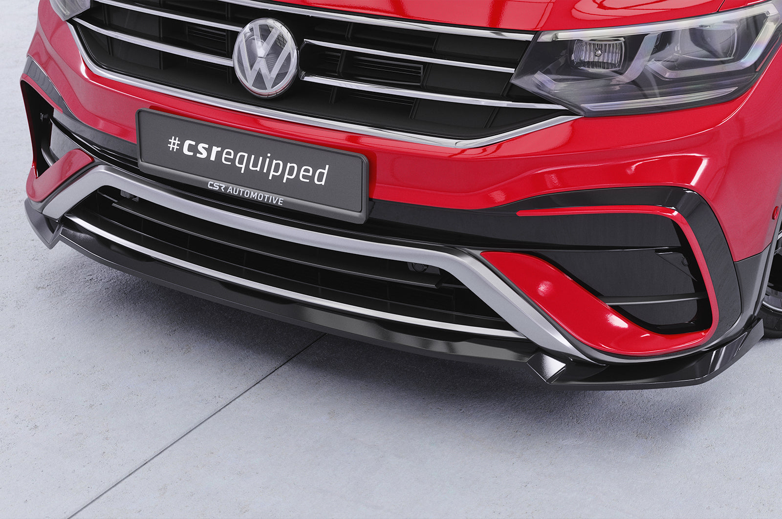CSR Frontspoiler | Cup-Spoilerlippe mit ABE für VW Tiguan 2 (Typ AD) Allspace CSL793