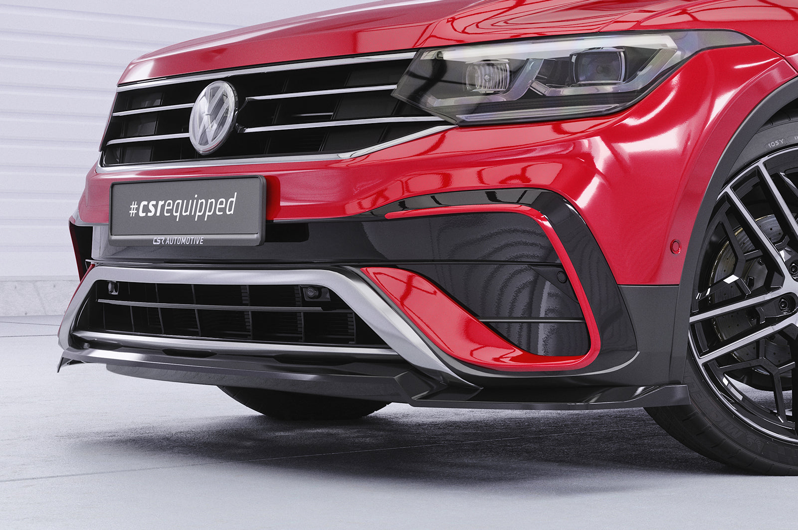 CSR Frontspoiler | Cup-Spoilerlippe mit ABE für VW Tiguan 2 (Typ AD) Allspace CSL793