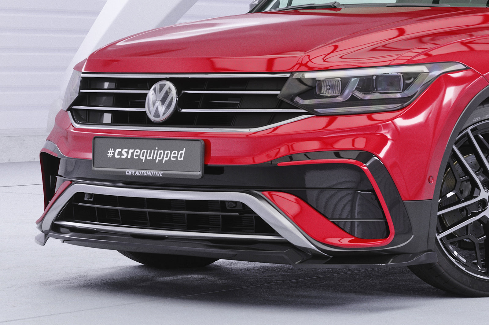 CSR Frontspoiler | Cup-Spoilerlippe mit ABE für VW Tiguan 2 (Typ AD) Allspace CSL793