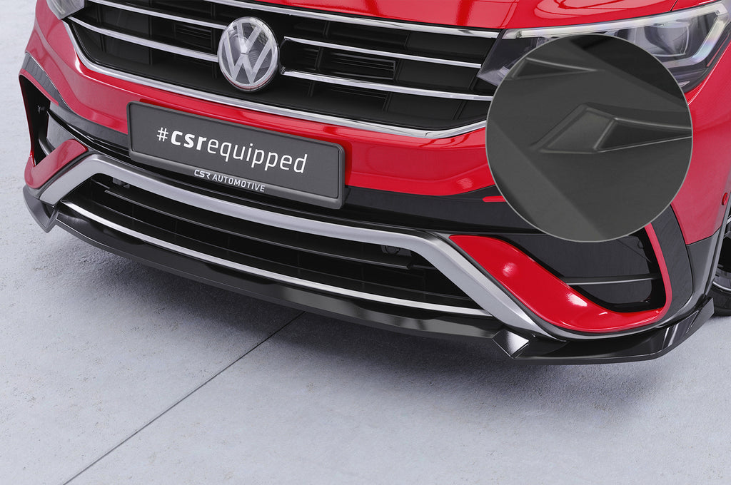 CSR Frontspoiler | Cup-Spoilerlippe mit ABE für VW Tiguan 2 (Typ AD) Allspace CSL793-L Unlackiert roh (Lackierung erforderlich)