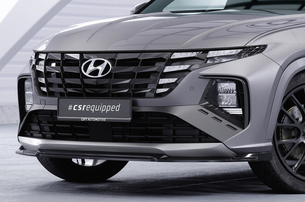 CSR Frontspoiler | Cup-Spoilerlippe mit ABE für Hyundai Tucson 4 (NX4) N-Line CSL795-L Unlackiert roh (Lackierung erforderlich)