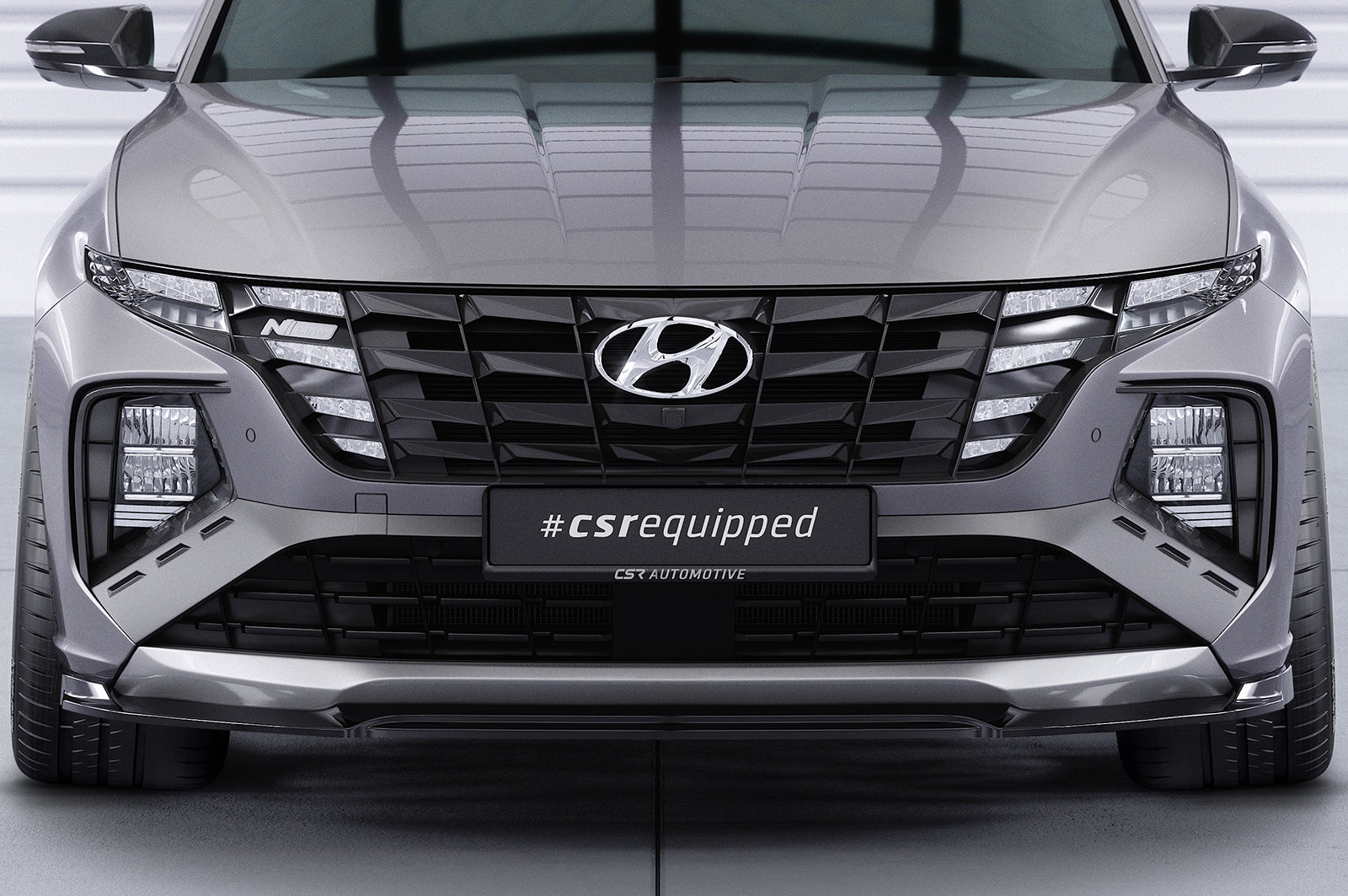 CSR Frontspoiler | Cup-Spoilerlippe mit ABE für Hyundai Tucson 4 (NX4) N-Line CSL795-L Unlackiert roh (Lackierung erforderlich)