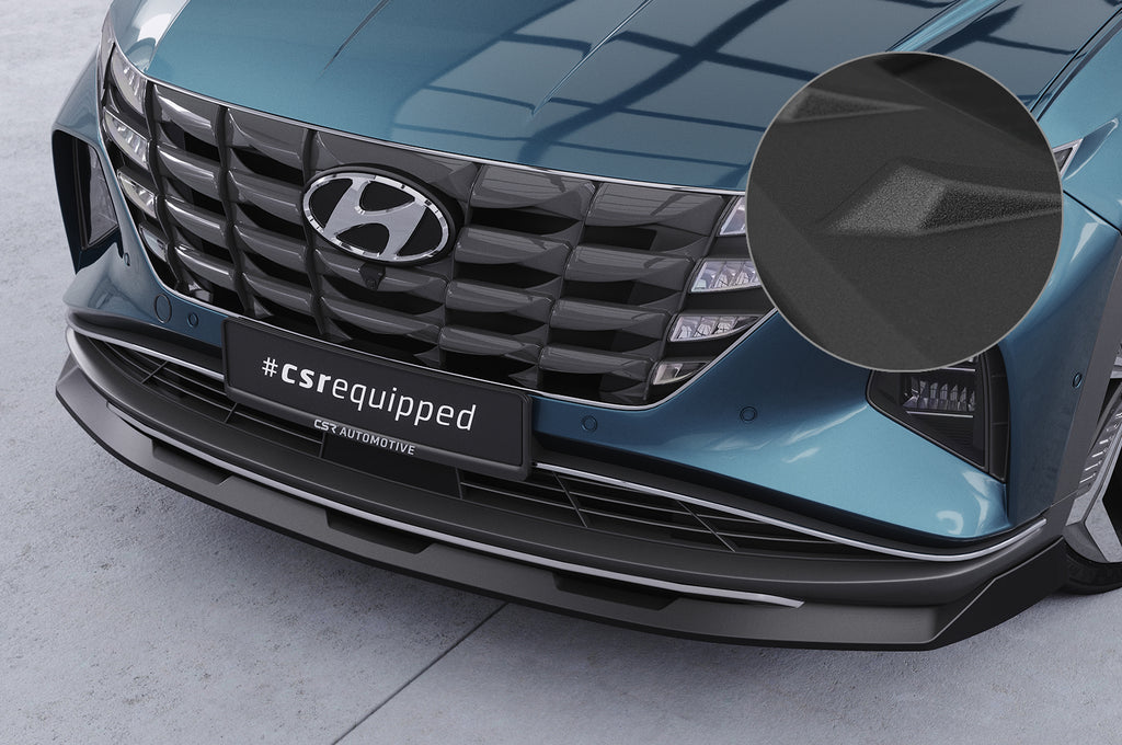 CSR Frontspoiler | Cup-Spoilerlippe mit ABE für Hyundai Tucson 4 (NX4) CSL796-S Strukturiert schwarz matt (keine Lackierung erforderlich)