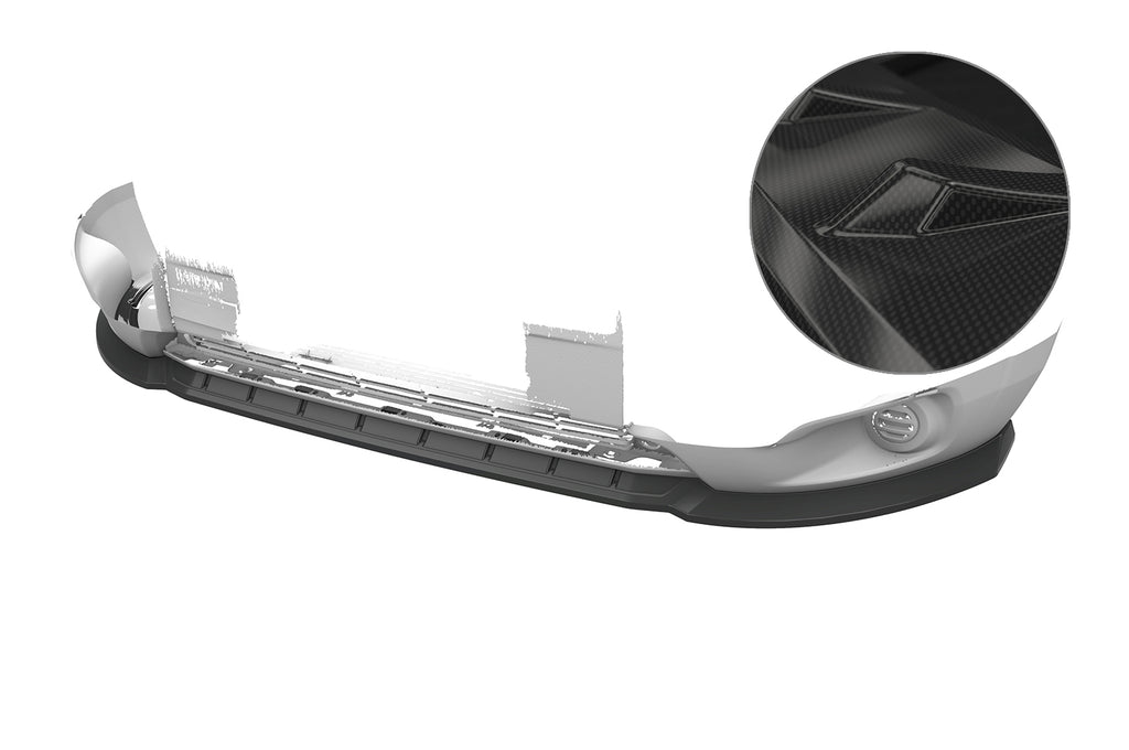 CSR Frontspoiler | Cup-Spoilerlippe mit ABE für Peugeot Boxer 2 (Typ 250) CSL799-C Carbon Look Hochglanz (keine Lackierung erforderlich)
